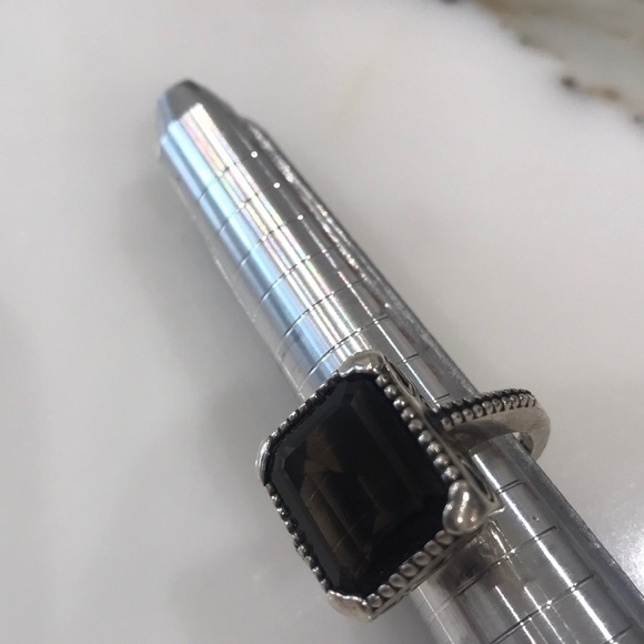 BEAUTIFUL Faceted Smoky Quartz Sterling Ring—Excl. - Picture 7 of 15